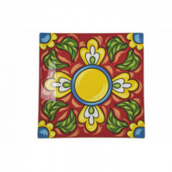 Villa D'Este Home Tivoli 'Rivera Maya', Set 6 Piatti piani quadrati 30x30 cm 