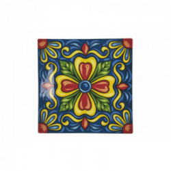 Villa D'Este Home Tivoli 'Rivera Maya', Set 6 Piatti piani quadrati 30x30 cm 