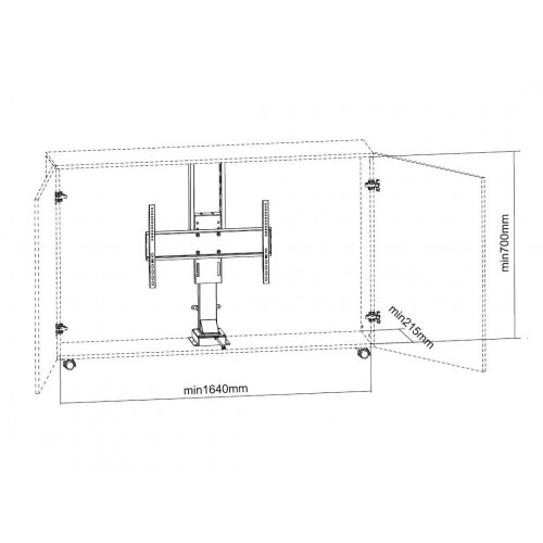 Multibrackets 5969 Supporto TV a parete 165,1...