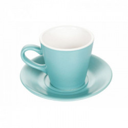 Villa D'Este Home Tivoli' Shades of Ocean', Set 6 tazzine caffè con stand