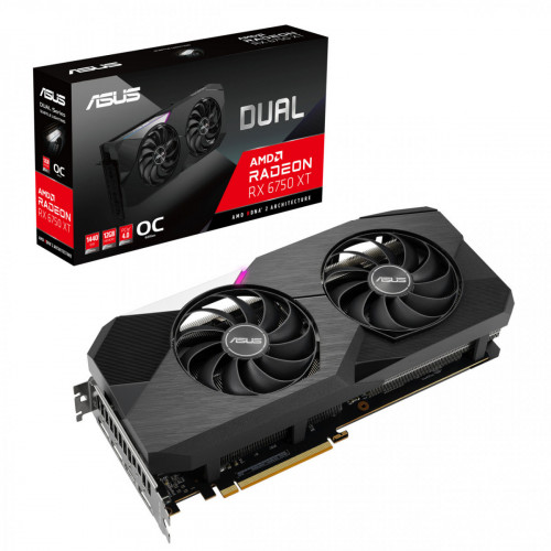 ASUS Dual -RX6750XT-O12G AMD Radeon RX 6750 XT...
