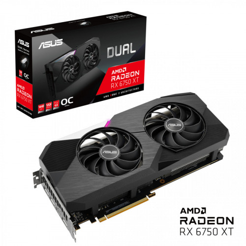 ASUS Dual -RX6750XT-O12G AMD Radeon RX 6750 XT...