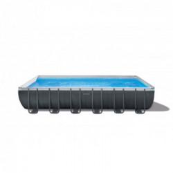 Intex 26364NP Ultra XTR Frame - Piscina Fuori Terra Rettangolare, 732x366x132 cm, Pompa a Sabbia, Scaletta, Telo Base