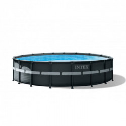 Intex 26330NP Ultra Frame XTR - Piscina Rotonda Ø549x132 cm, con Filtro a Sabbia, Doppio Telo, Scala di Sicurezza
