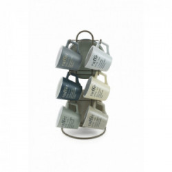 Villa D'Este Home Tivoli 'Victionary', Set 6 tazzine caffè con stand 90 ml