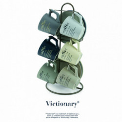 Villa D'Este Home Tivoli 'Victionary', Set 6 tazzine caffè con stand 90 ml