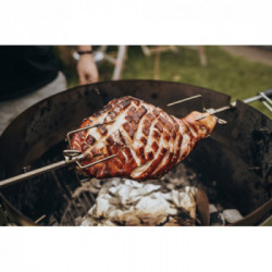 Moesta Kit girarrosto con motore a batterie - per l´anello „PizzaRing“ da 47 e 50 cm - 10106