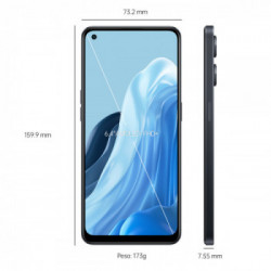 OPPO Reno RENO8 Lite Smartphone, AI Tripla fotocamera 64+2+2MP, Display 6.4” 60HZ AMOLED, 4500mAh, RAM 8GB(Esp