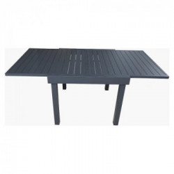 Amicasa Enna, Tavolo da Esterno Alluminio 90/180x90x75 cm, 4/8 Posti Antracite