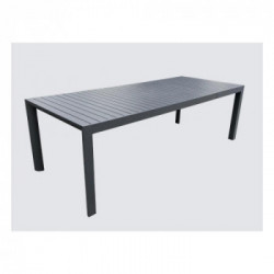 Amicasa Scilla, Tavolo da Esterno Alluminio 180/240x100x75 cm, 8/10 Posti Antracite