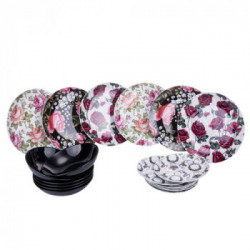 Villa D'Este Home Tivoli 'Rose Baroque', Servizio tavola 18 pezzi