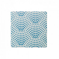 Villa D'Este Home Tivoli 'Cote d'Azur', Set 6 Sottobicchieri quadrati in ceramica