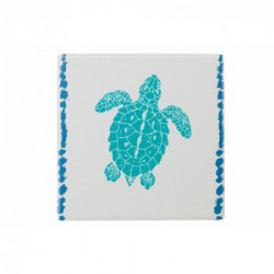 Villa D'Este Home Tivoli 'Cote d'Azur', Set 6 Sottopentola quadrato in ceramica