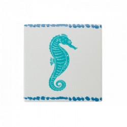 Villa D'Este Home Tivoli 'Cote d'Azur', Set 6 Sottopentola quadrato in ceramica