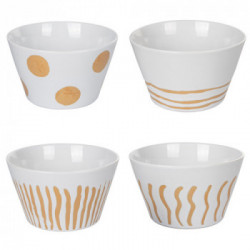 Villa D'Este Home Tivoli 'Geometry', Set 4 Bowl 700 ml