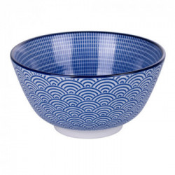 Villa D'Este Home Tivoli 'Blue Confusion', Set 4 Ciotole 12 cm