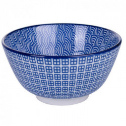 Villa D'Este Home Tivoli 'Blue Confusion', Set 4 Ciotole 12 cm