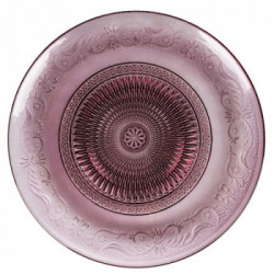 Villa D'Este Home Tivoli 'Shades of Provence', Set 6 Piatti Piani in Vetro Ø 29 cm Rosa