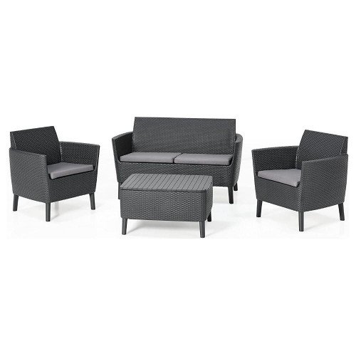 Allibert Salemo Grafite - Salotto da Giardino,...