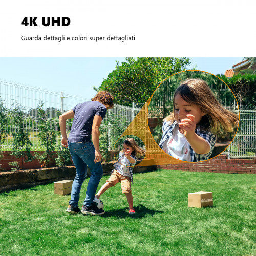 Imou Knight - Telecamera 4K (8MP) Wi-Fi 6 da...