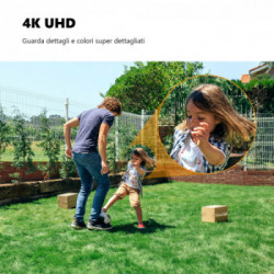 Imou Knight - Telecamera 4K (8MP) Wi-Fi 6 da esterno con sirena e faretto, IP66 