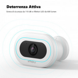 Imou Knight - Telecamera 4K (8MP) Wi-Fi 6 da esterno con sirena e faretto, IP66 