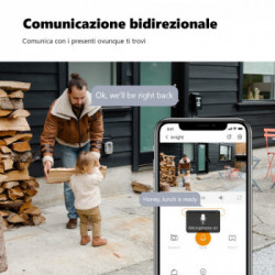 Imou Knight - Telecamera 4K (8MP) Wi-Fi 6 da esterno con sirena e faretto, IP66 