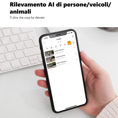 Imou Knight - Telecamera 4K (8MP) Wi-Fi 6 da...