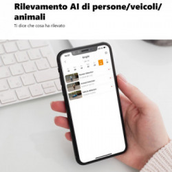 Imou Knight - Telecamera 4K (8MP) Wi-Fi 6 da esterno con sirena e faretto, IP66 