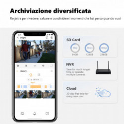 Imou Knight - Telecamera 4K (8MP) Wi-Fi 6 da esterno con sirena e faretto, IP66 