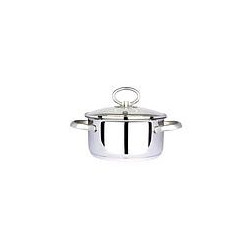 Eva 012904 Madeira - Casseruola con Coperchio, Acciaio Inox, 20 CM
