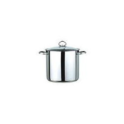 Eva 012910 Madeira - Pentola con Coperchio, Acciaio Inox, 22 CM