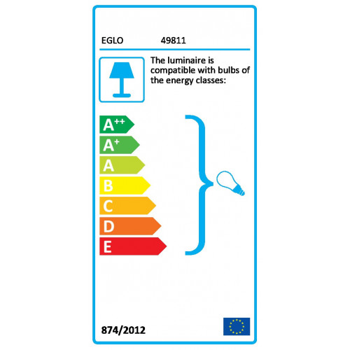 Eglo PORT SETON Applique Struttura in Metallo,...