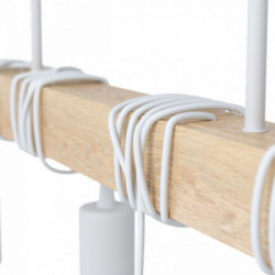 Eglo TOWNSHEND Lampada a Sospensione Struttura in Metallo, Finitura Bianco 70x10,5xh110 cm, Lampadina non Incl.