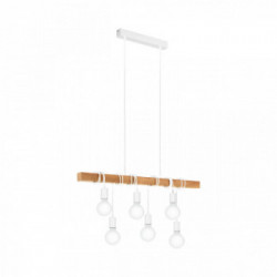 Eglo TOWNSHEND Lampada a Sospensione Struttura in metallo, Finitura Bianco 100x10Xh110 cm, Lampadina non Incl.
