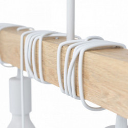 Eglo TOWNSHEND Lampada a Sospensione Struttura in metallo, Finitura Bianco 100x10Xh110 cm, Lampadina non Incl.