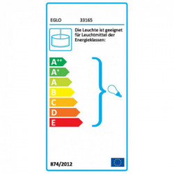 Eglo TOWNSHEND Lampada a Sospensione Struttura in metallo, Finitura Bianco 100x10Xh110 cm, Lampadina non Incl.