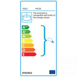 Eglo TOWNSHEND 5 Lampada a Sospensione Struttura in metallo e legno, Finitura Nero, Marrone 100x20xh110 cm