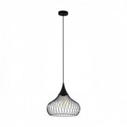 Eglo STAVERTON Lampada a Sospensione Struttura in metallo, Finitura Nero Ø36,5xh110 cm, Lampadina non Incl.