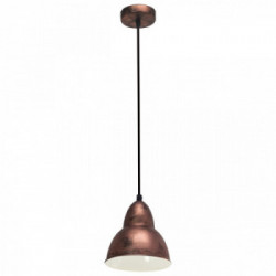 Eglo TRURO Lampada a Sospensione Struttura in Metallo, Finitura Rame Anticato Ø15,5xh110 cm, Lampadina non Incl.