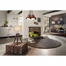 Eglo AUCKLAND Lampada a Sospensione Struttura in Metallo, Finitura Rame Anticato Ø26xh110 cm, Lampadina non Incl.