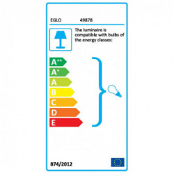 Eglo CARLTON 1 Lampada a Sospensione Struttura in Metallo, Finitura Nero, Rame Ø38,5xh150 cm, Lampadina non Incl.