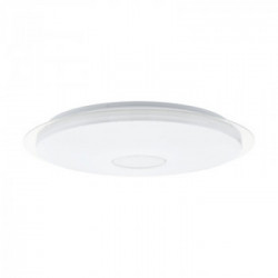 Eglo LANCIANO Plafoniera Struttura in Metallo e policarbonato, Finitura Bianco, TrasparenteDiffusore in policarbonato effetto