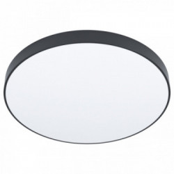 Eglo ZUBIETA-A Plafoniera Struttura in Metallo, Finitura neroDiffusore in policarbonato, Finitura Bianco Ø45xh4 cm
