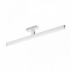 Eglo PANDELLA 1 Luce da Specchio in Alluminio, Finitura Cromo, Diffusore in Policarbonato, Finitura Bianco IP44 78x12xh4 cm