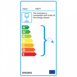 Eglo CARLTON 5 Lampada da Tavolo Struttura in Metallo, Finitura Nero, Rame, Diffusore in Tessuto, Finitura Nero-Rame Ø25xh51 cm