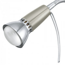 Eglo FOX 1 Lampada da Tavolo Struttura in Metallo, Finitura Nickel Satinato, Cromo h33 cm