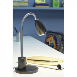 Eglo FOX Lampada da Tavolo Struttura in Metallo, Finitura Bianco, Cromo h32 cm