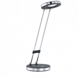 Eglo GEXO Lampada da Tavolo Struttura in Metallo E Policarbonato e Policarbonato, Finitura Nero, Cromo Ø12,5xh32 cm