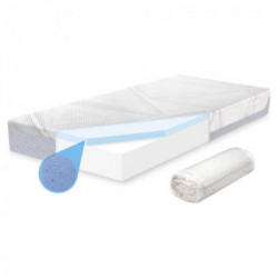Amicasa Revive Supreme Materasso 1 Piazza, 80x190 cm, Gel Memory Foam 4 cm, H20 cm, Lavabile, Sfoderabile